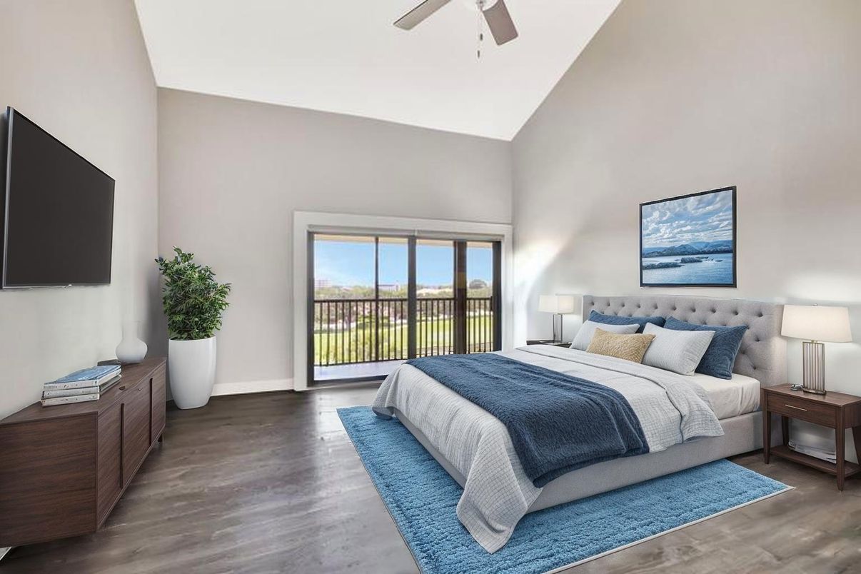 Bedroom, Interior, Wood Texture Flooring