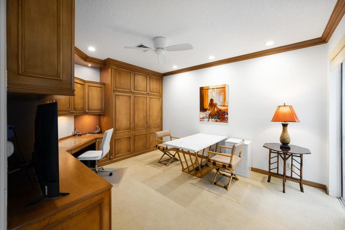 Home Office, Interior, Recessed Lighting