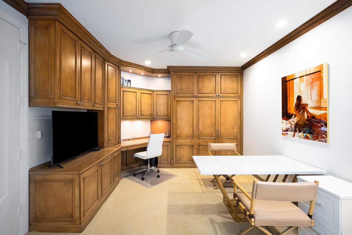 Home Office, Interior, Recessed Lighting