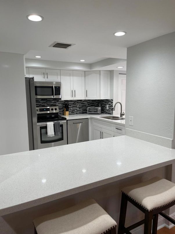 Interior, Kitchen, Recessed Lighting, Stainless Steel Appliances