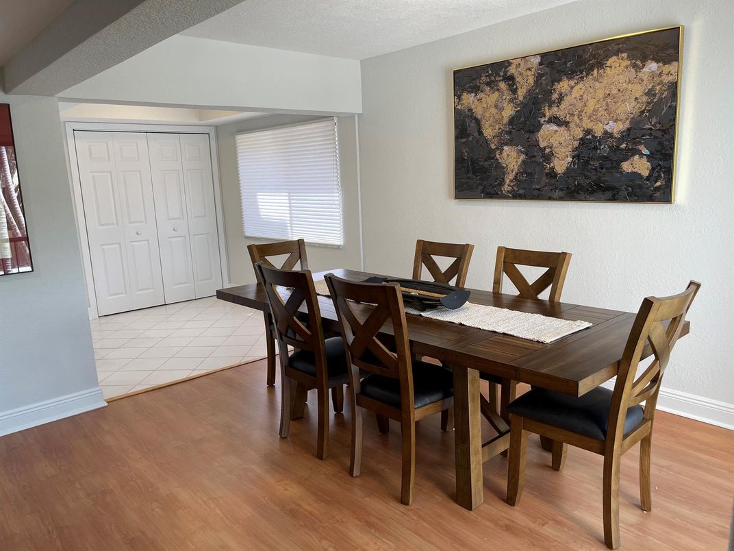 Dining room, Interior, Wood Texture Flooring