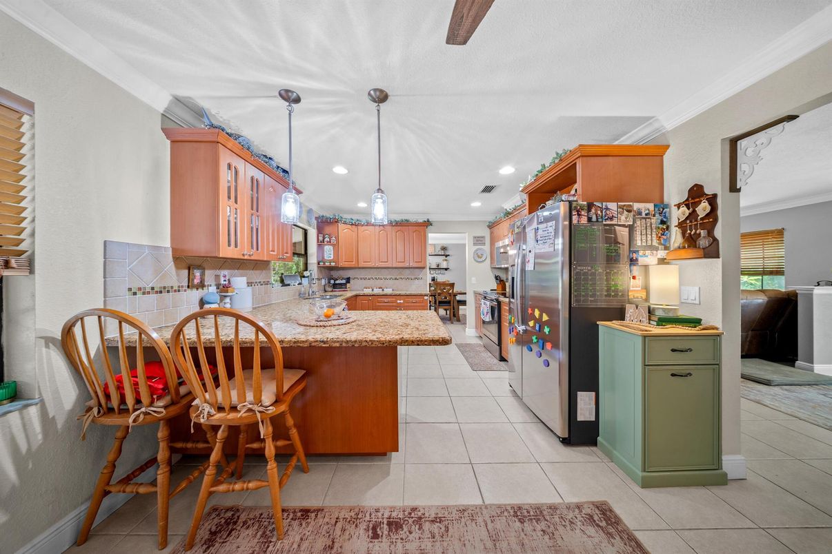 Interior, Kitchen, Pendant Lights, Recessed Lighting