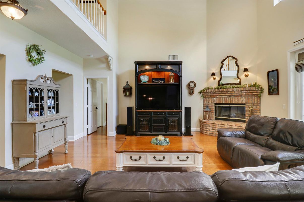 Fireplace, Interior, Living room, Wood Texture Flooring