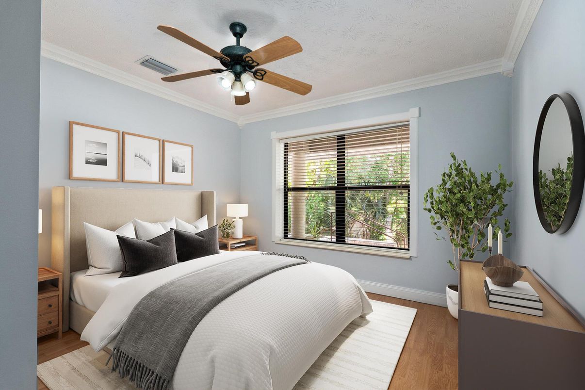 Bedroom, Interior, Wood Texture Flooring