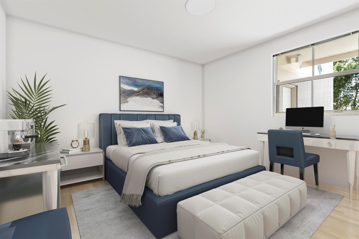 Bedroom, Home Office, Interior, Wood Texture Flooring