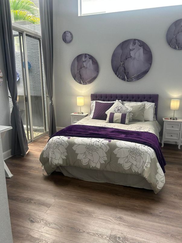 Bedroom, Interior, Wood Texture Flooring