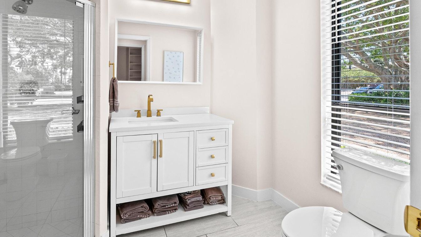Bathroom, Interior, Wood Texture Flooring