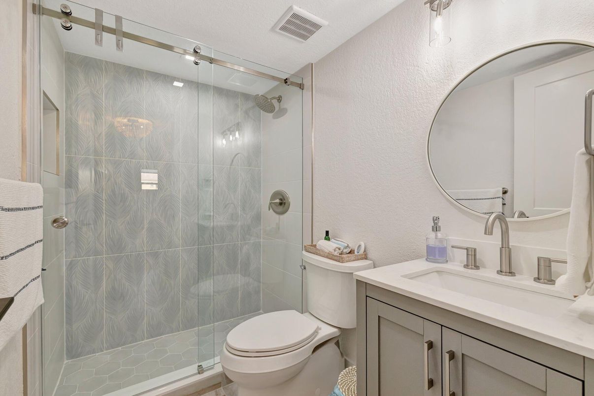 Bathroom, Glass Shower, Interior