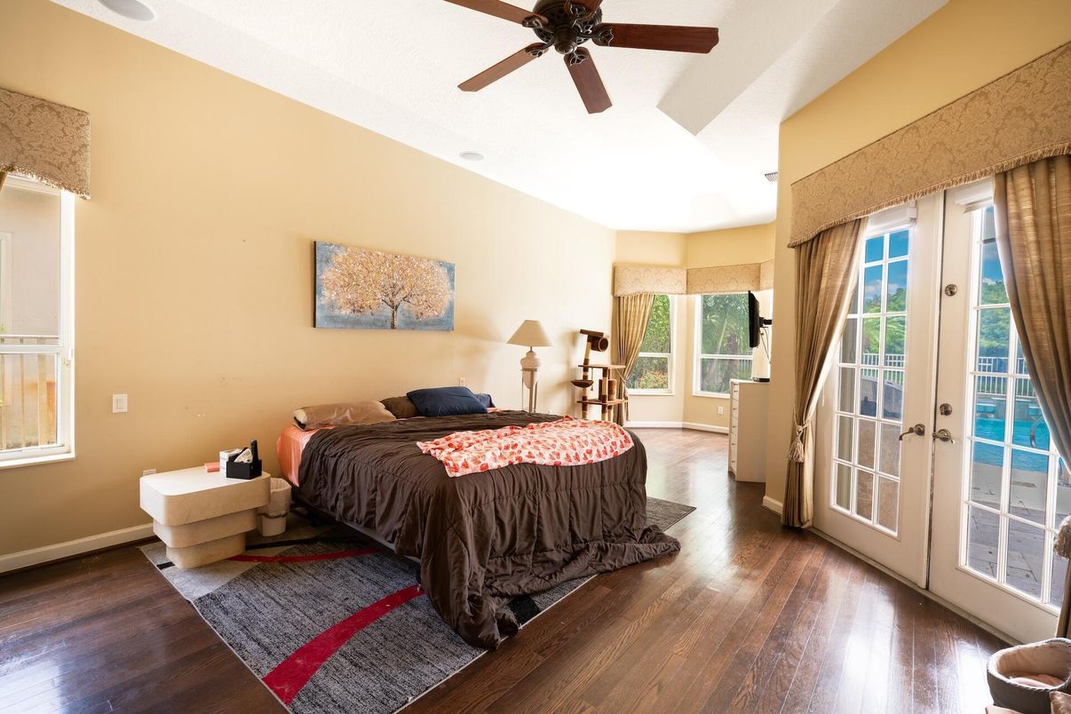 Bedroom, Interior, Wood Texture Flooring