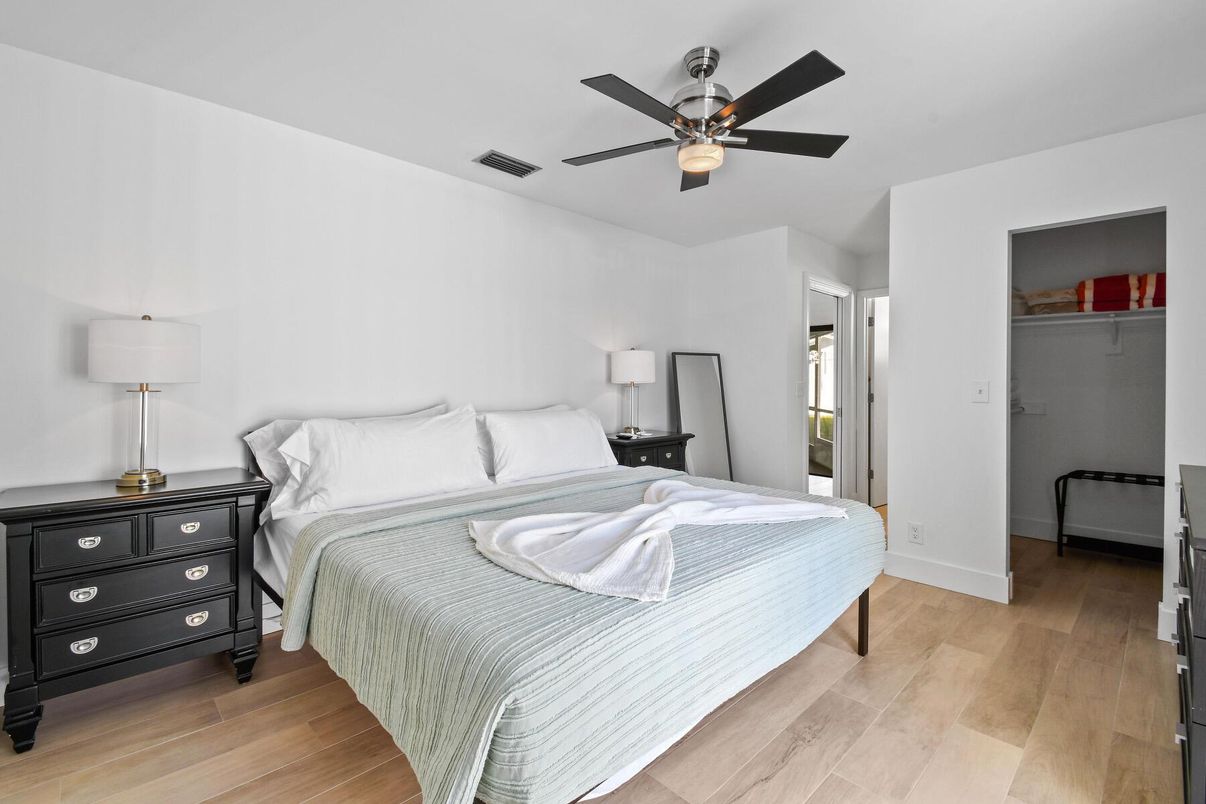 Bedroom, Interior, Wood Texture Flooring