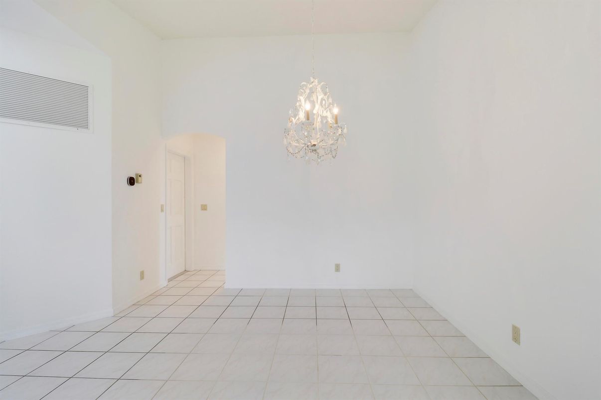 Chandelier, Empty room, Interior