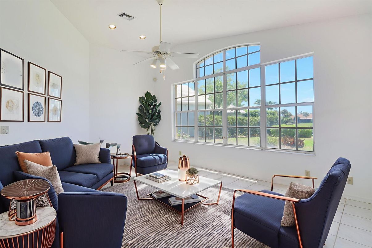 Interior, Living room, Recessed Lighting