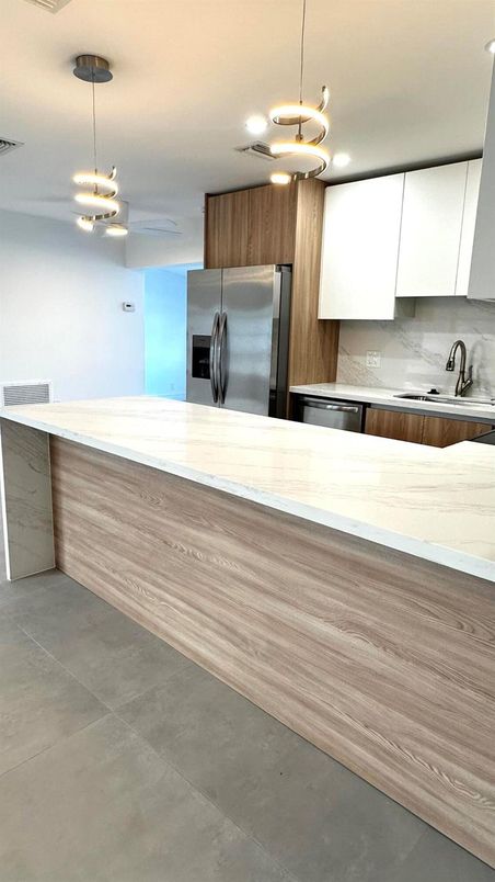 Interior, Kitchen, Pendant Lights, Stainless Steel Appliances