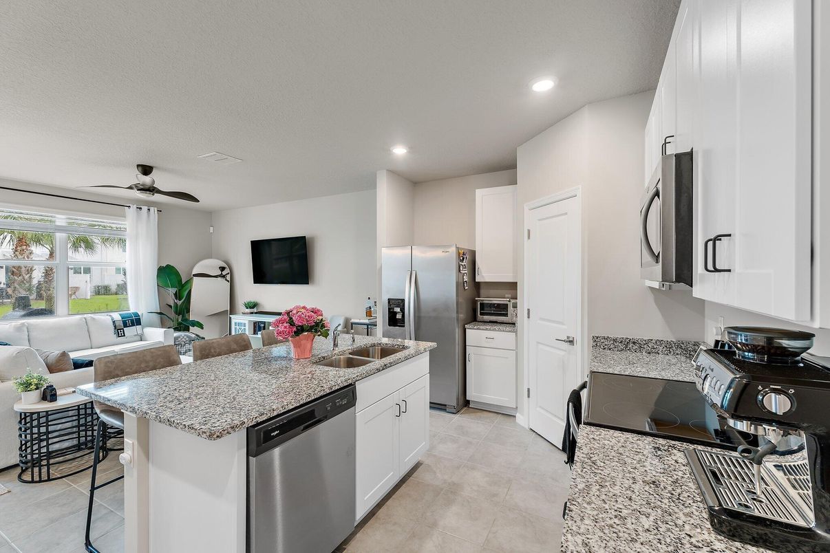 Interior, Kitchen, Living room, Recessed Lighting, Stainless Steel Appliances