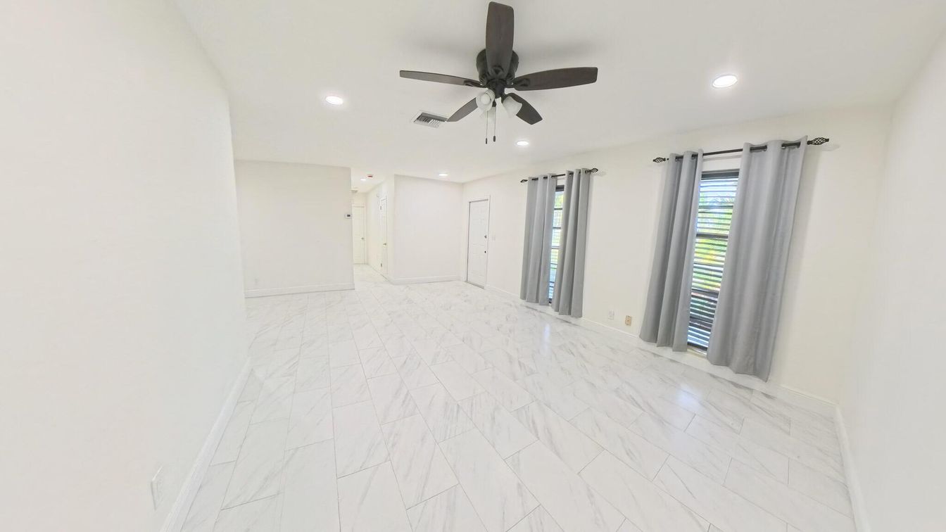 Empty room, Interior, Marble, Recessed Lighting