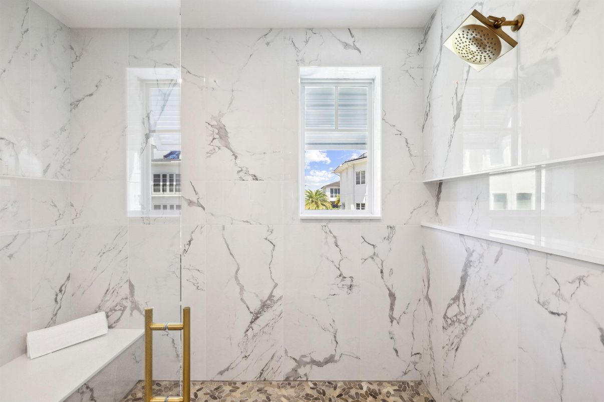 Bathroom, Interior, Marble Walls