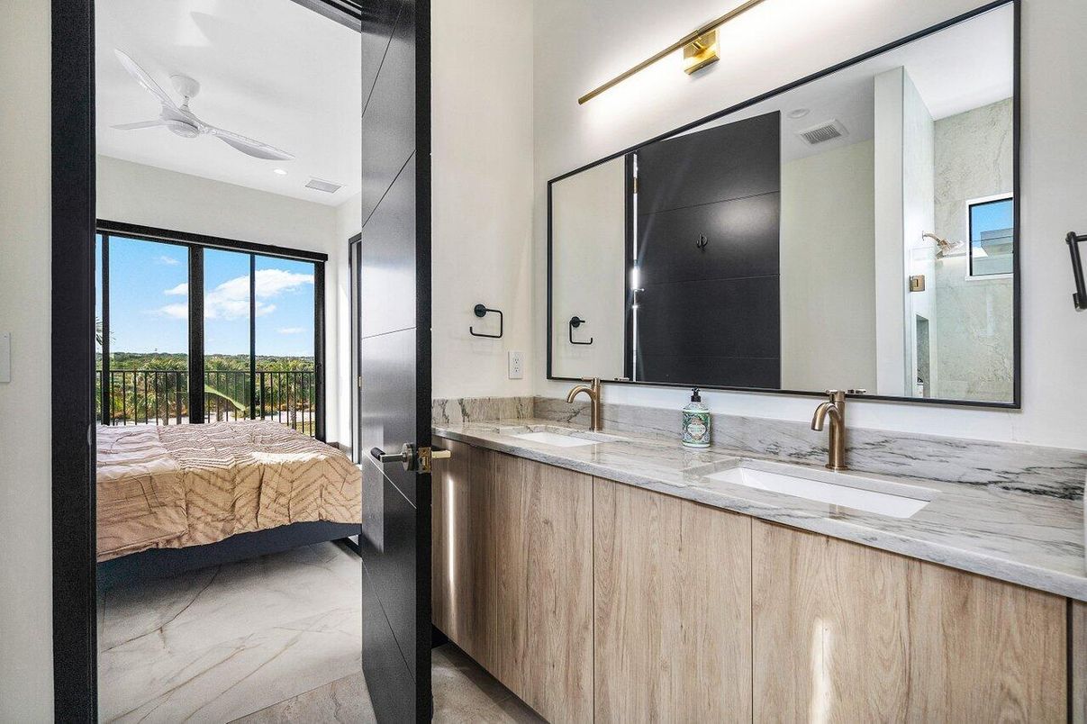 Bathroom, Bedroom, Dual Sink Vanities, Interior, Marble