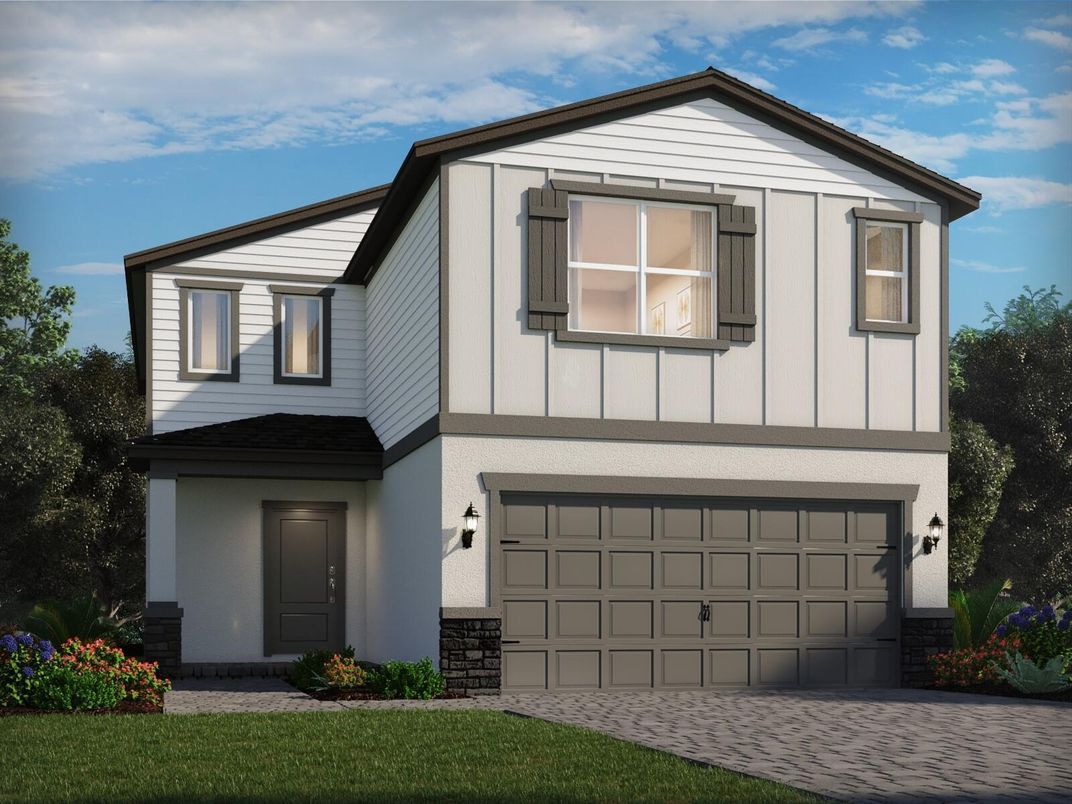 Attached, Exterior, Facade, Farmhouse