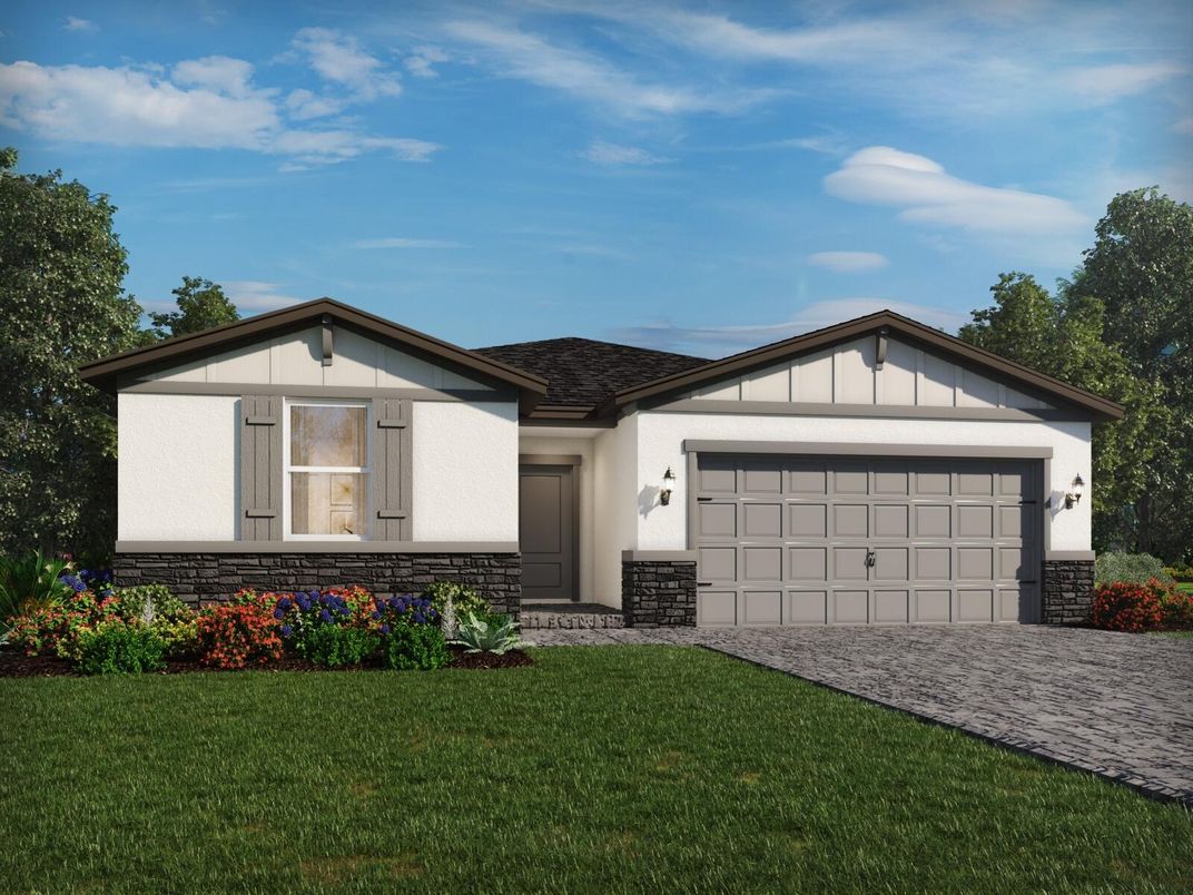 Attached, Exterior, Facade, Brick Traditional