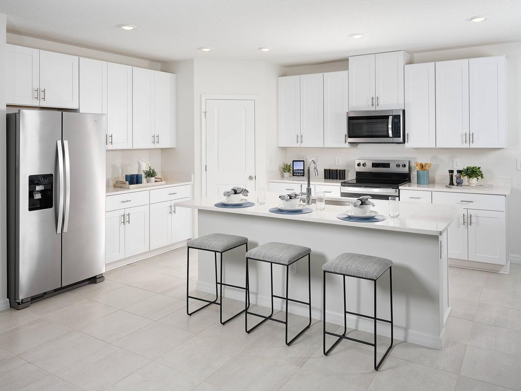 Interior, Kitchen, Recessed Lighting, Stainless Steel Appliances