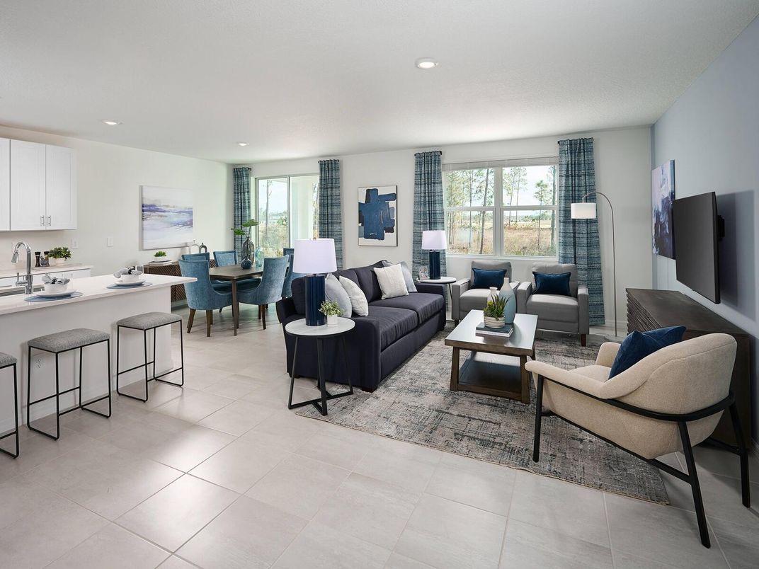 Dining room, Interior, Living room, Recessed Lighting