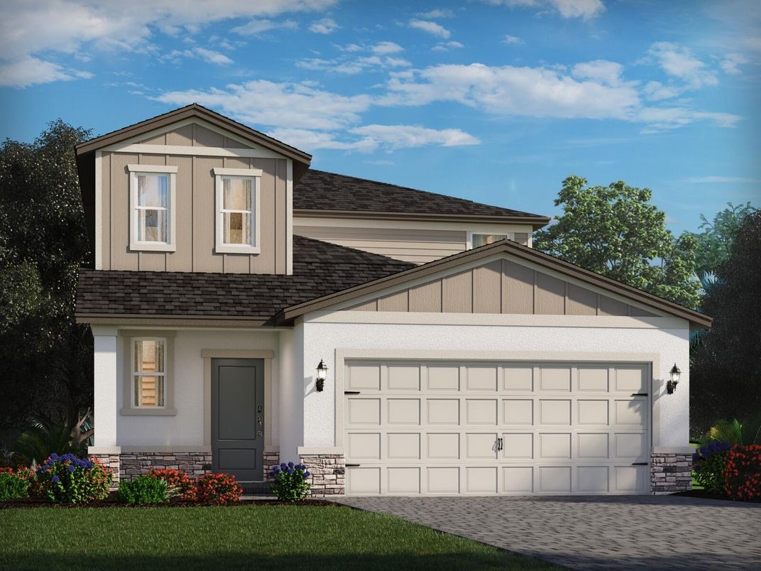 Attached, Exterior, Facade, Farmhouse
