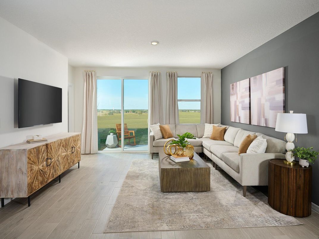 Interior, Living room, Recessed Lighting, Water, Wood Texture Flooring