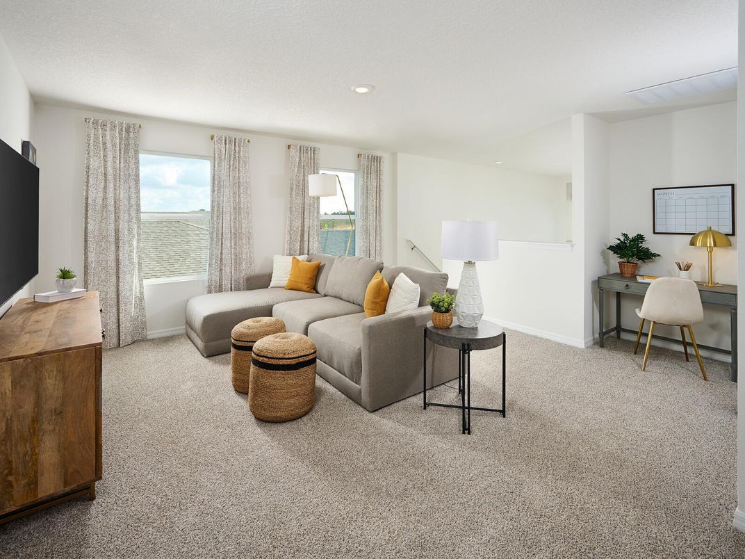 Home Office, Interior, Living room, Recessed Lighting