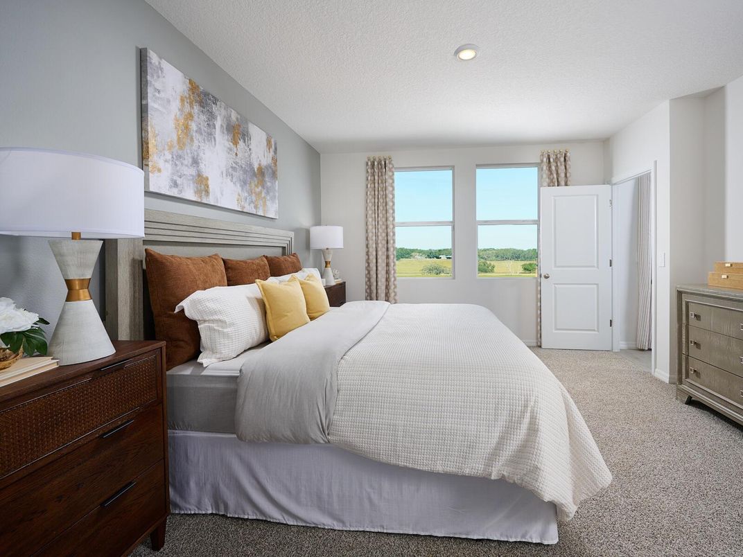Bedroom, Interior, Recessed Lighting