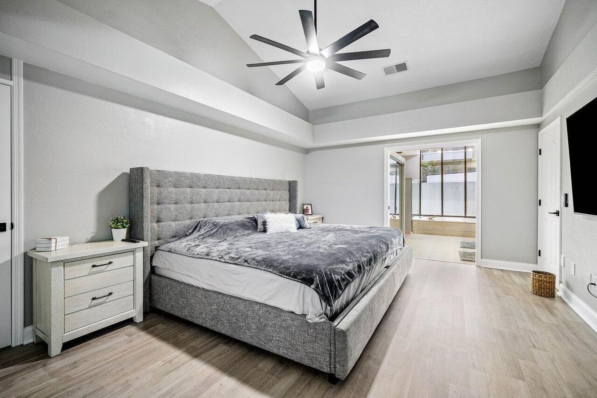 Bedroom, Interior, Wood Texture Flooring