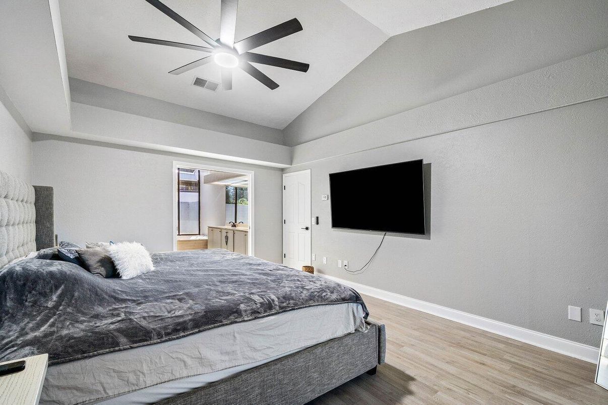 Bedroom, Interior, Wood Texture Flooring