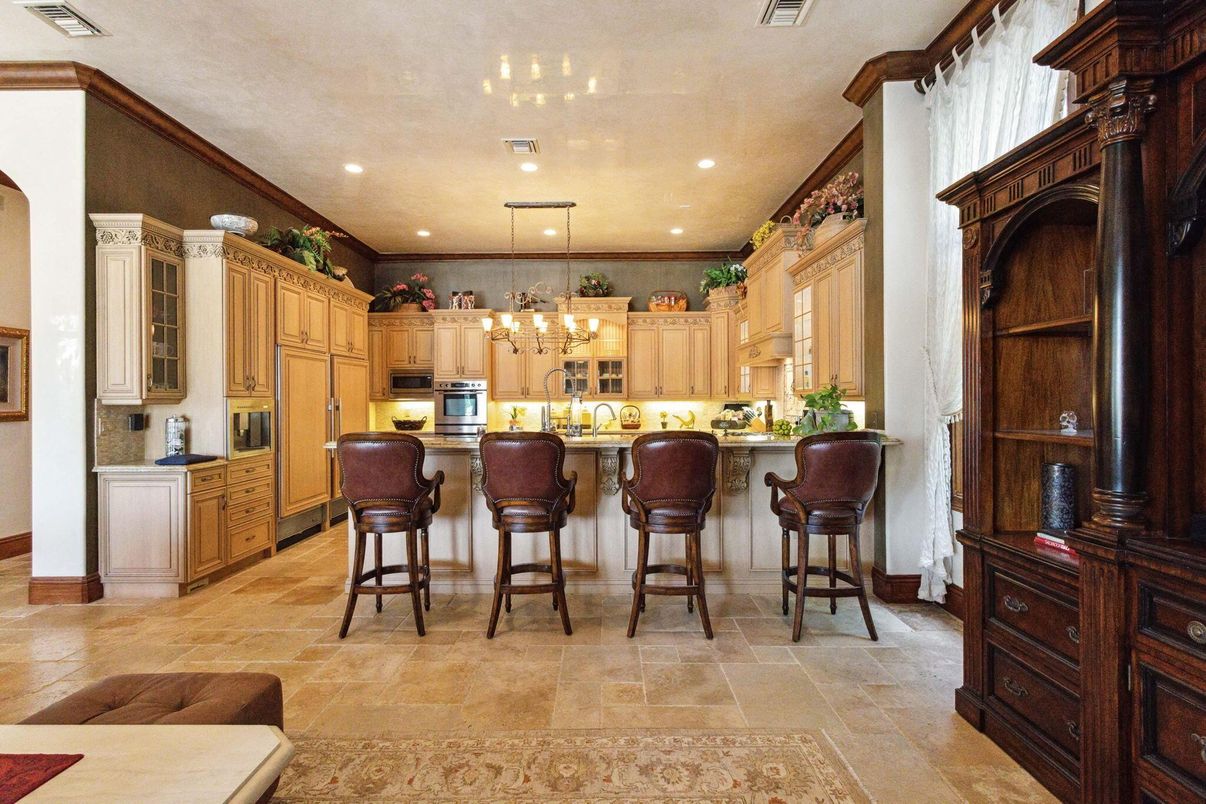 Chandelier, Interior, Kitchen, Recessed Lighting