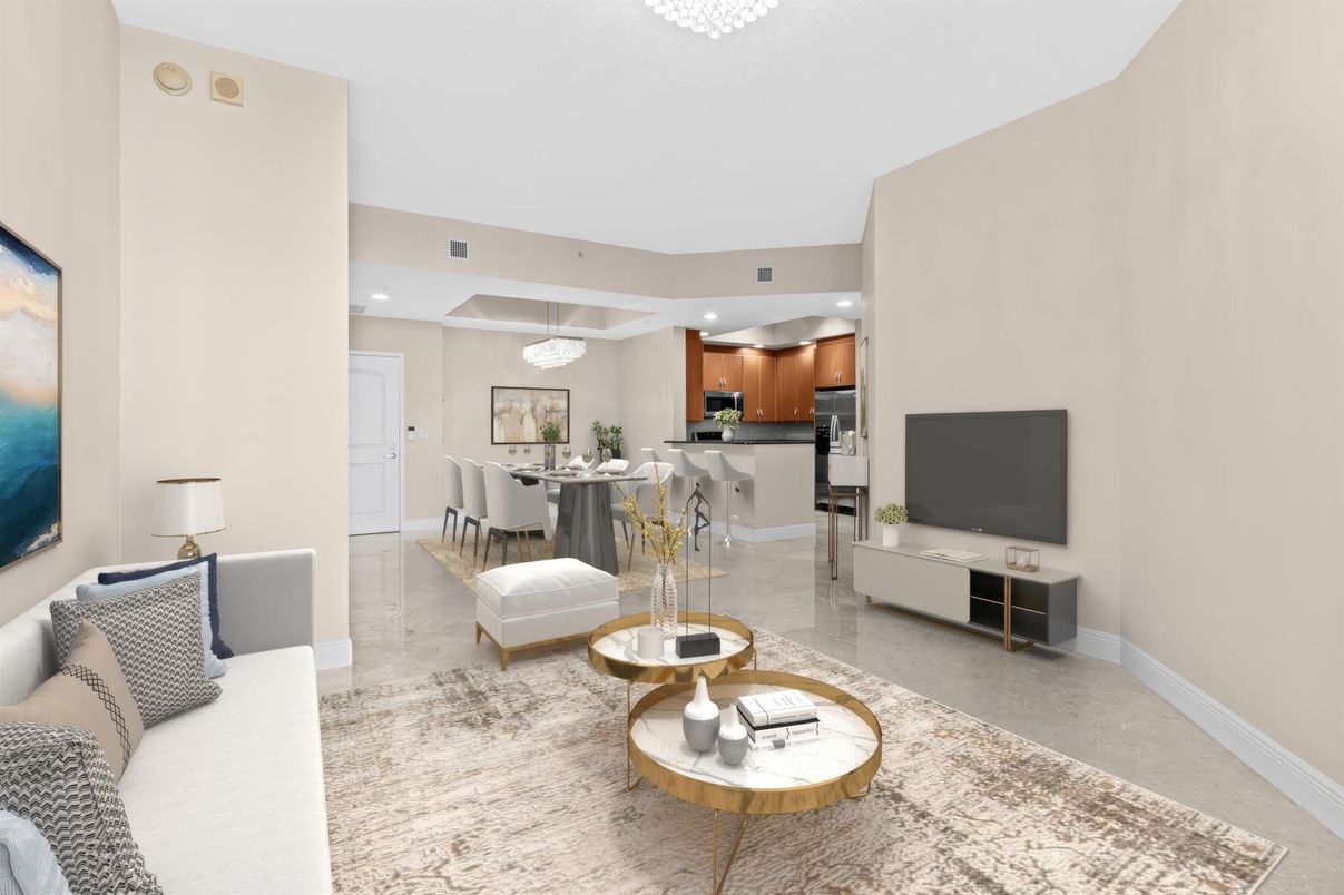 Dining room, Interior, Kitchen, Living room, Pendant Lights, Recessed Lighting, Stainless Steel Appliances