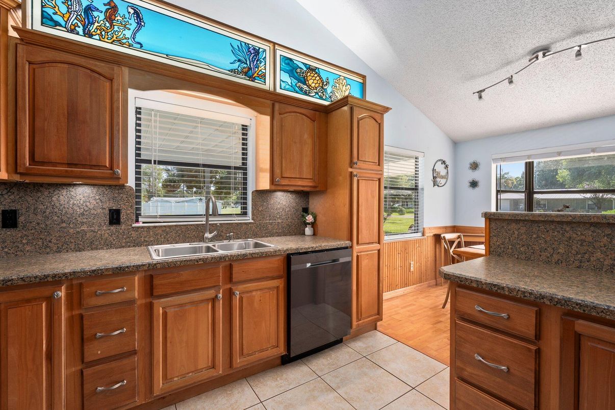 Interior, Kitchen, Wood Texture Flooring