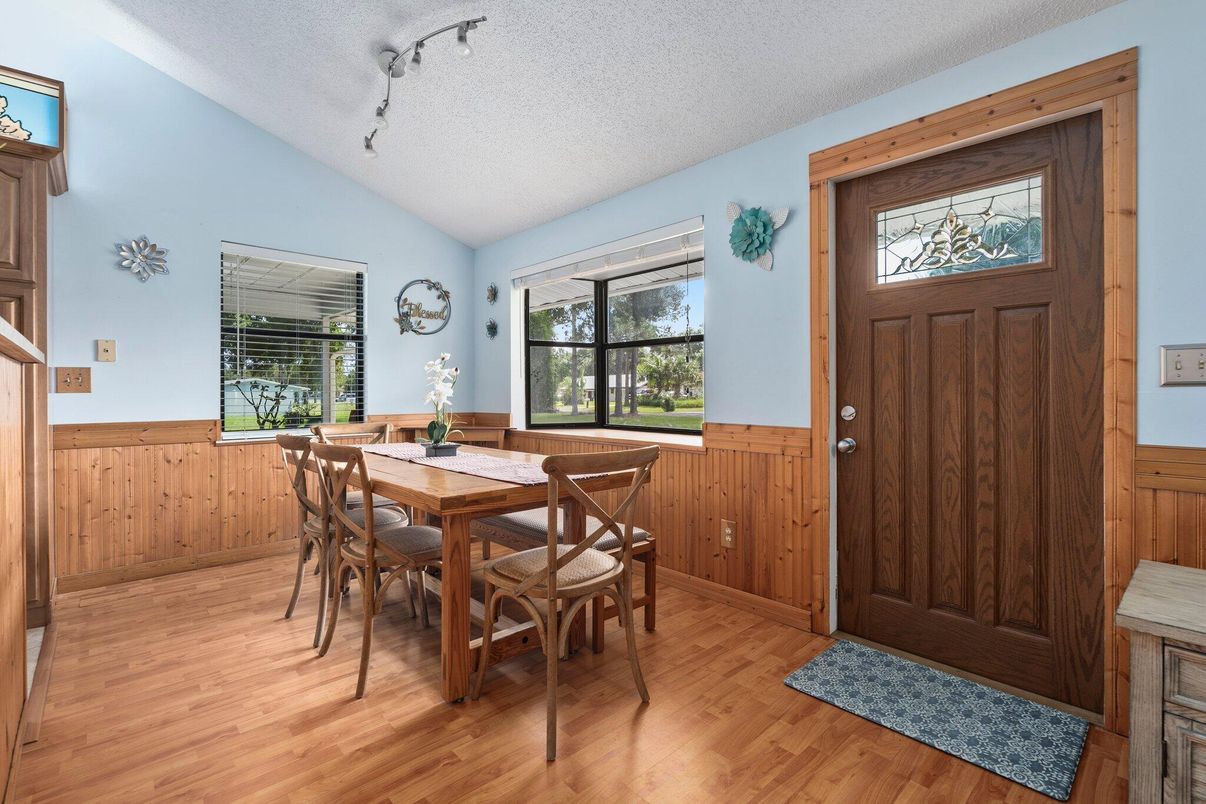 Dining room, Interior, Wood Texture Flooring