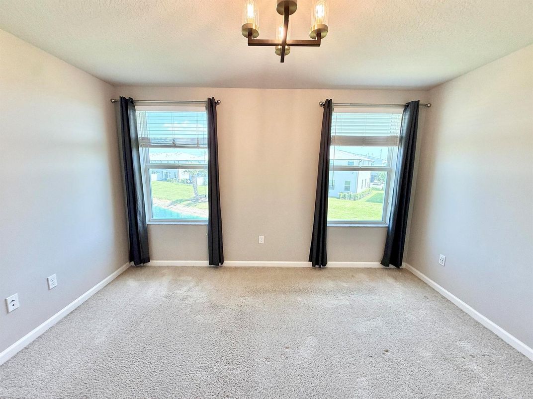 Chandelier, Empty room, Interior