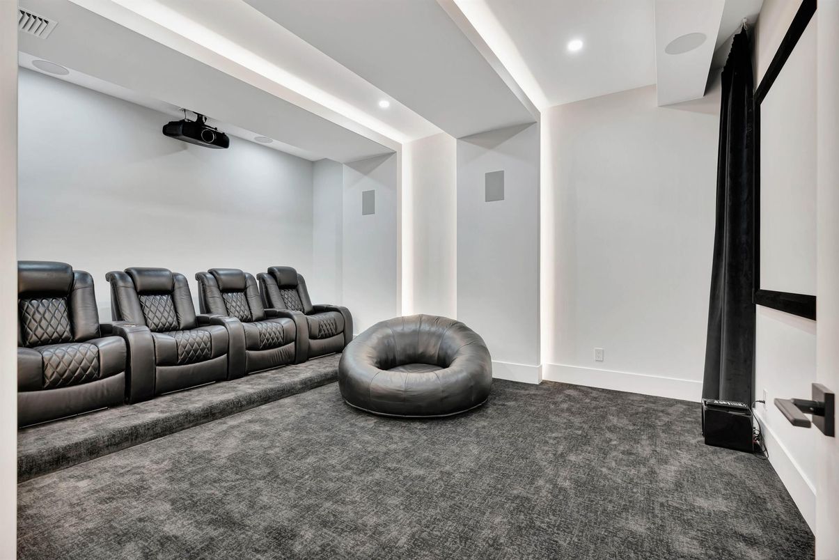 Home Theatre Room, Interior, Recessed Lighting, Theatre Room