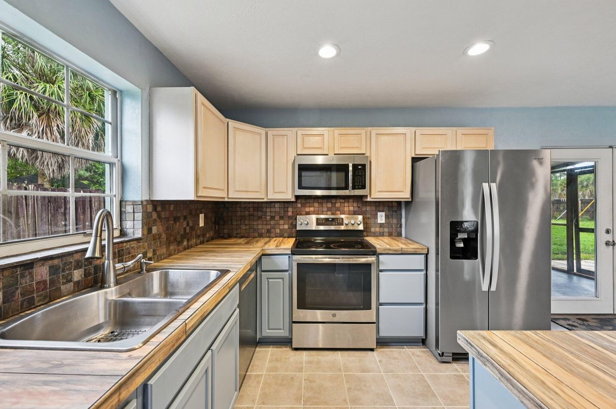 Interior, Kitchen, Recessed Lighting, Stainless Steel Appliances