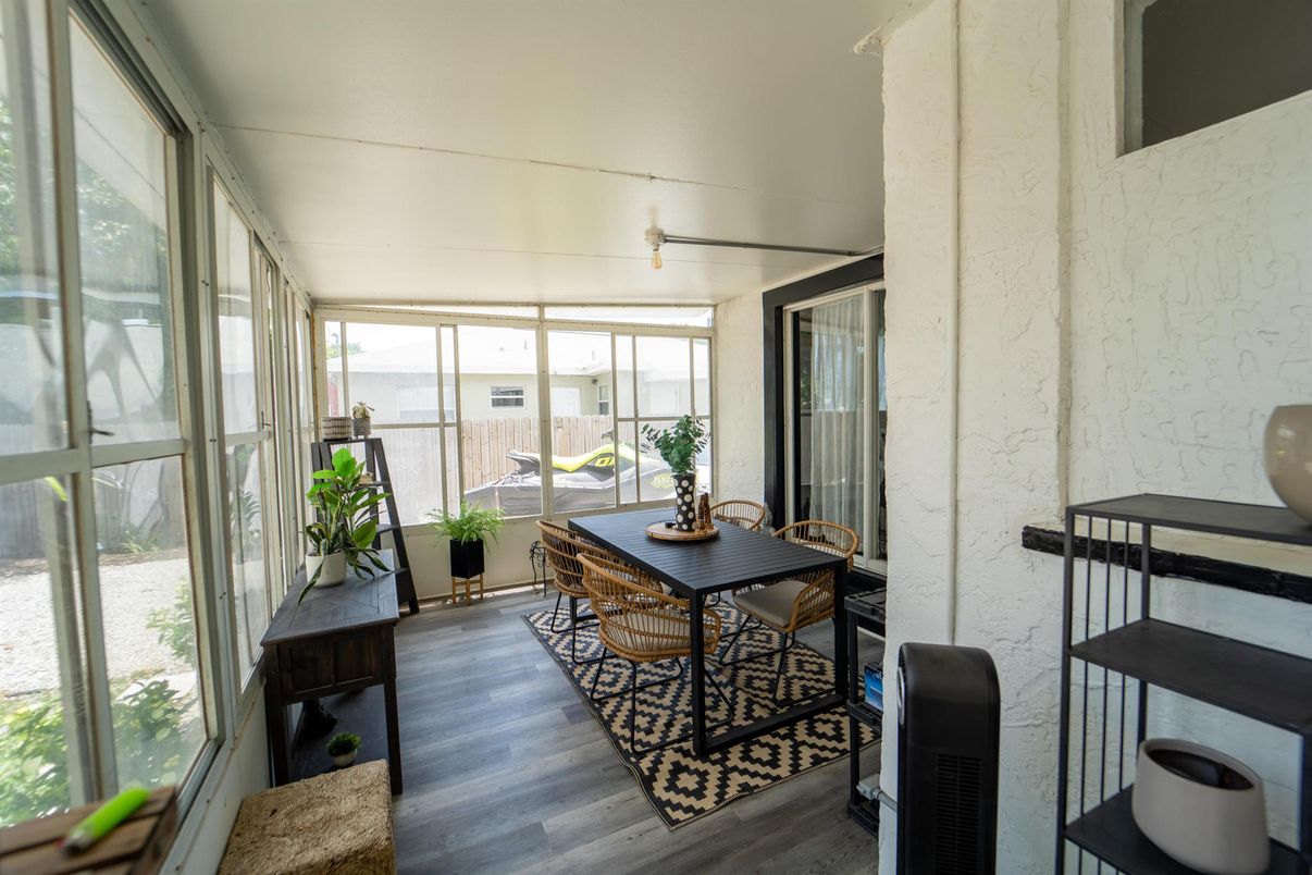 Interior, Sun Room, Wood Texture Flooring