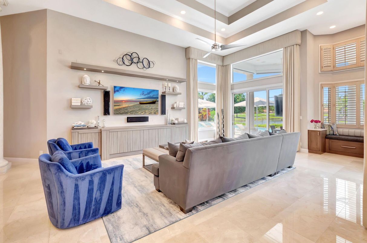 Interior, Living room, Recessed Lighting