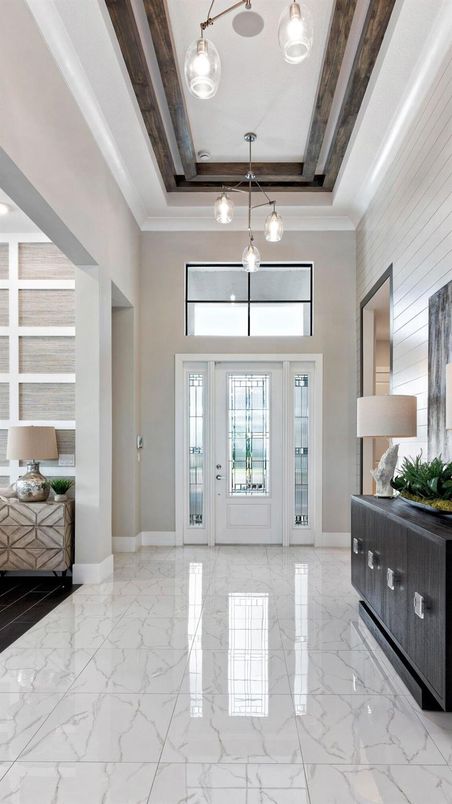 Interior, Marble, Pendant Lights