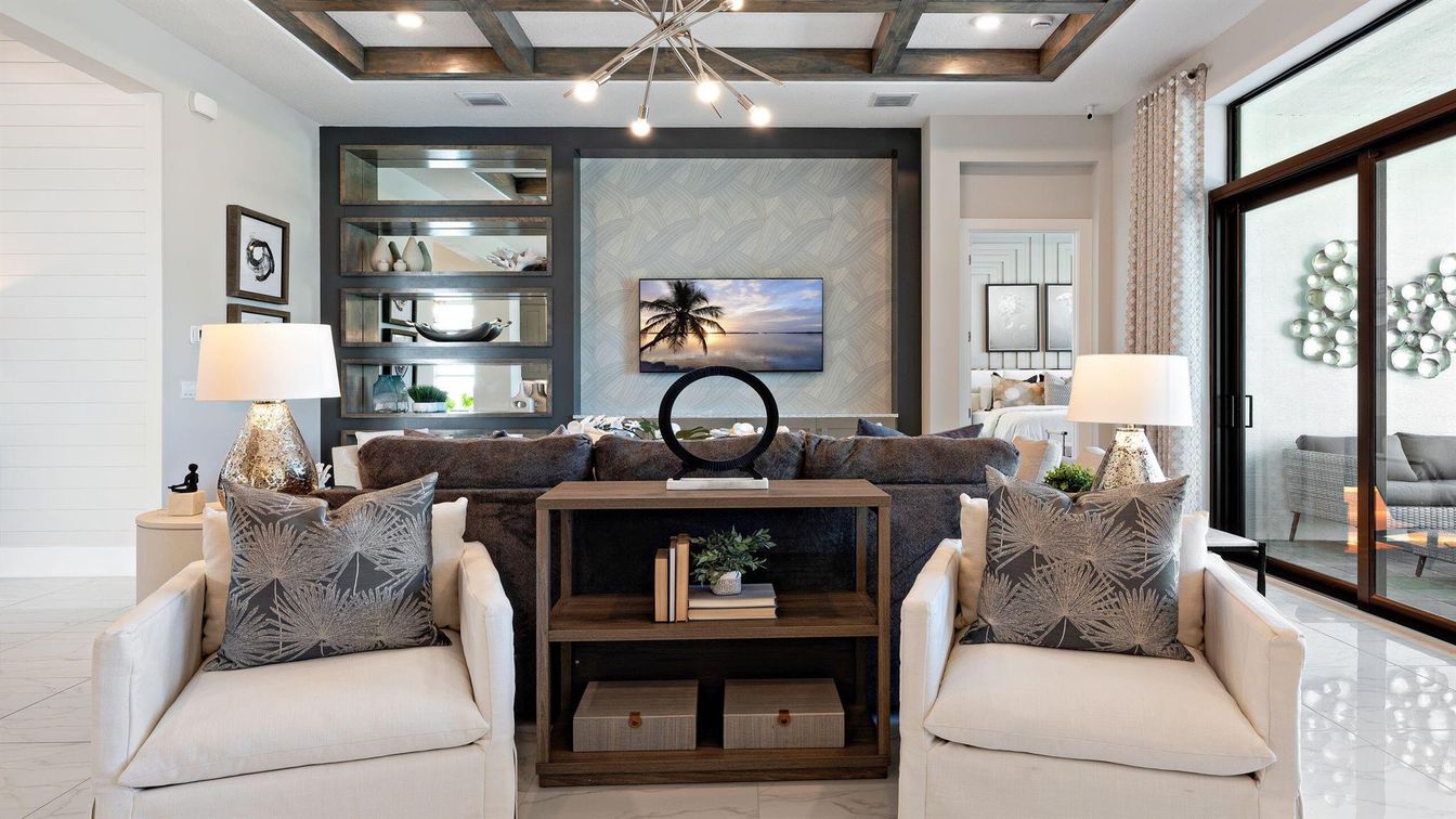 Interior, Living room, Marble, Pendant Lights, Recessed Lighting