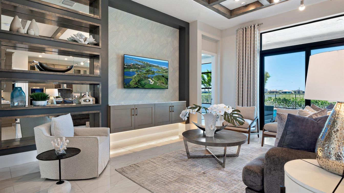 Interior, Living room, Marble, Recessed Lighting