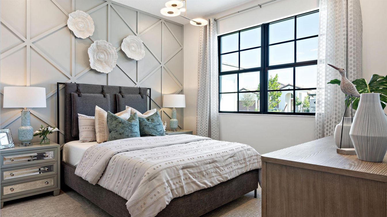 Bedroom, Interior, Pendant Lights