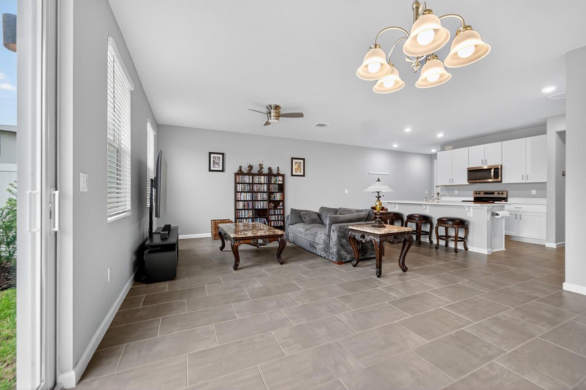 Chandelier, Interior, Kitchen, Living room, Recessed Lighting