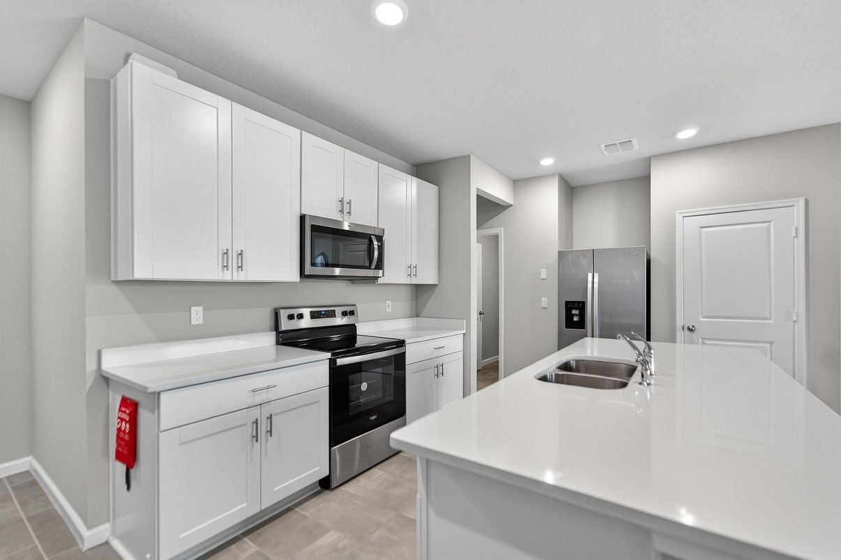 Interior, Kitchen, Recessed Lighting, Stainless Steel Appliances