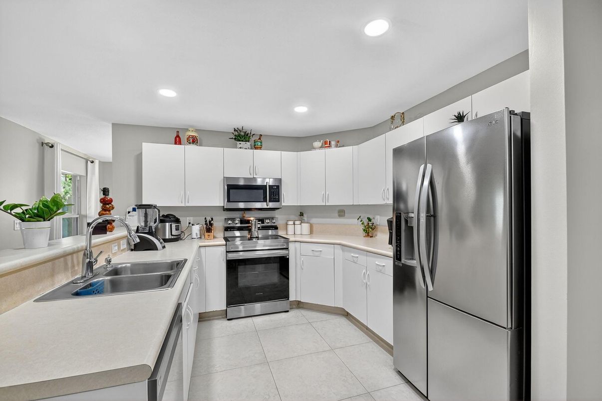 Interior, Kitchen, Recessed Lighting, Stainless Steel Appliances