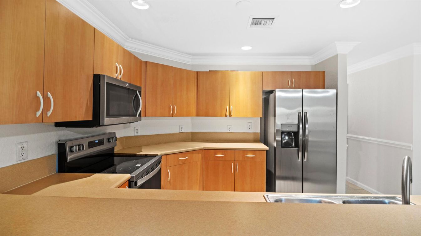 Interior, Kitchen, Recessed Lighting, Stainless Steel Appliances