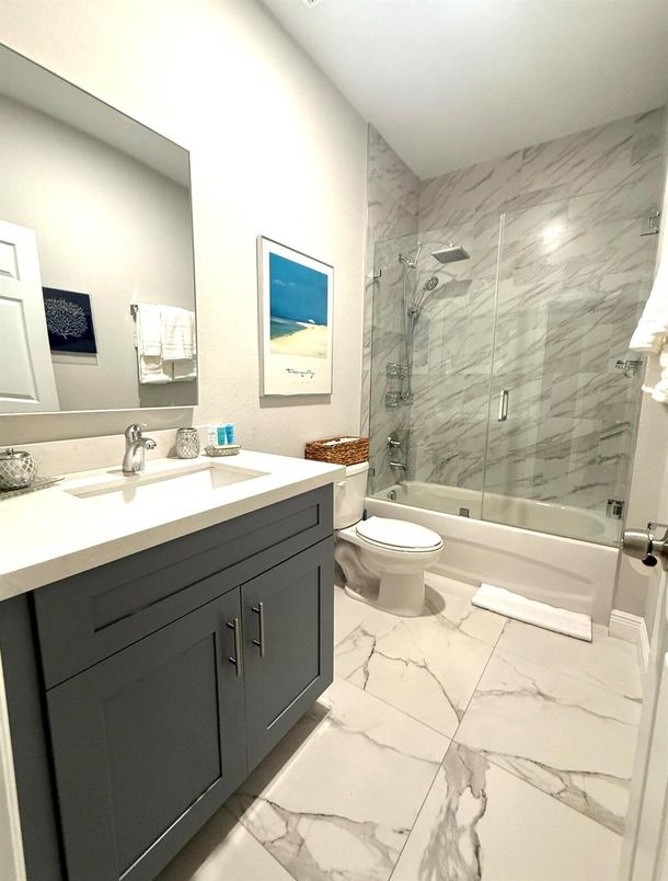 Bathroom, Glass Shower, Interior, Marble, Marble Walls