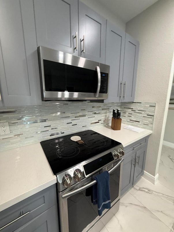 Interior, Kitchen, Marble, Stainless Steel Appliances